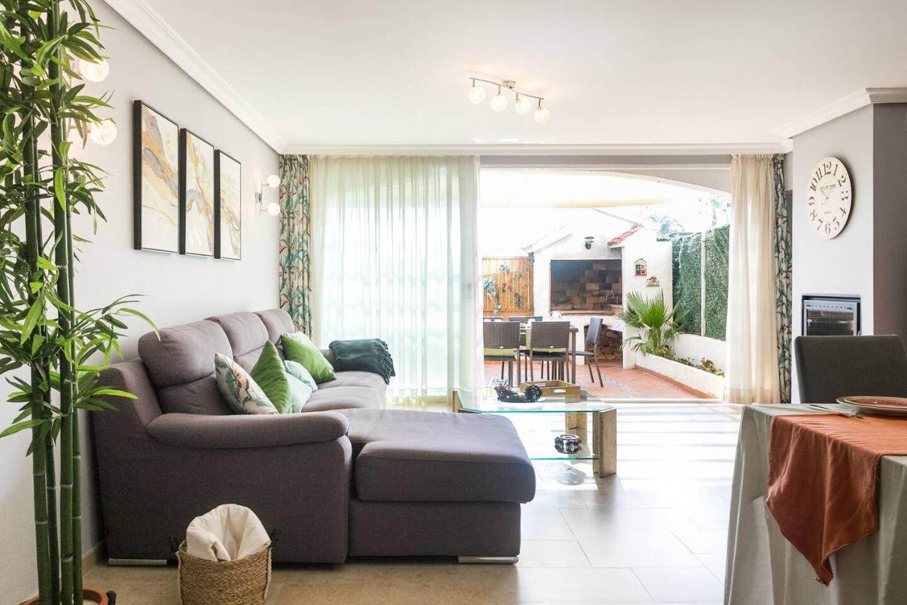 Bungalow Altea Junto Al Casco Antiguo, Piscina Y Barbacoa Bagian luar foto